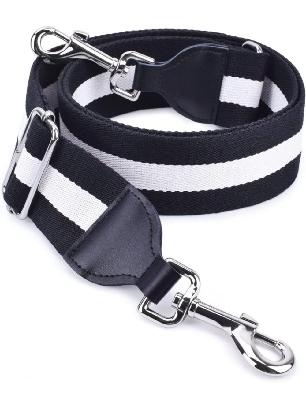Stylish Crossbody Handbag Strap Replacement with Silver Clips for Women & Girls